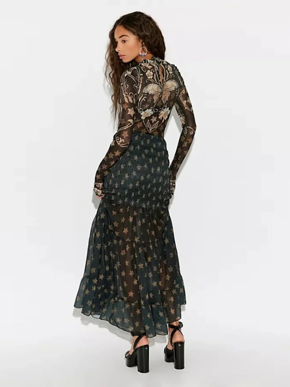 Free People Star Gazer Maxi Dress NWOT